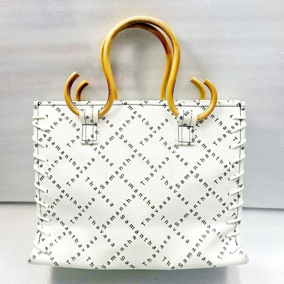 Samantha Thevasa Canvas Satchel - Picture 3 of 6